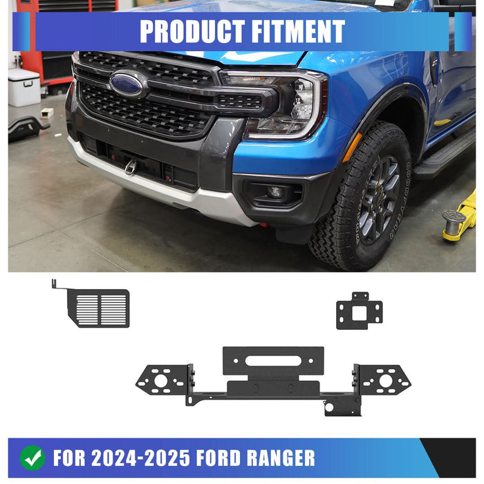 Wolfstorm Winch Plate Assembly Fits for 2024-2025 Ford Ranger