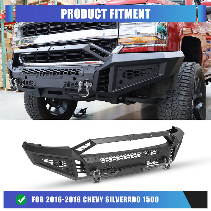 WOLFSTORM Front Bumper for 2016-2018 Chevy Silverado 1500