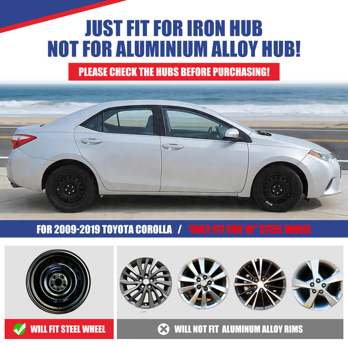 WOLFSTORM 4-Pack 16 Inch Wheel Rim Cover Hubcaps for 2014-2016 TOYOTA COROLLA