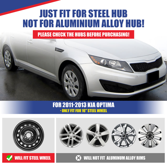 WOLFSTORM 4-Pack 16 Inch Wheel Rim Cover Hubcaps for 2011-2013 KIA OPTIMA