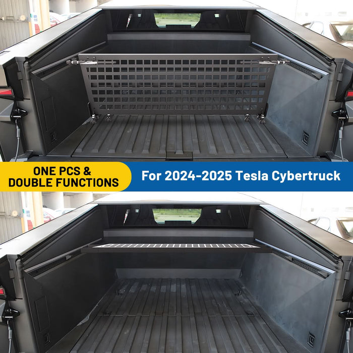 Wolfstorm Interior Storage Rear Trunk Cargo Rack Basket Tray Interior Storage Luggage Carrier for 2024-2025 Tesla Cybertruck