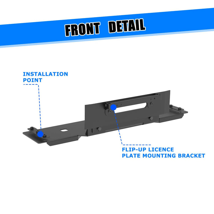 Wolfstorm Winch Plate Assembly Fits for 2009-2014 Ford F-150
