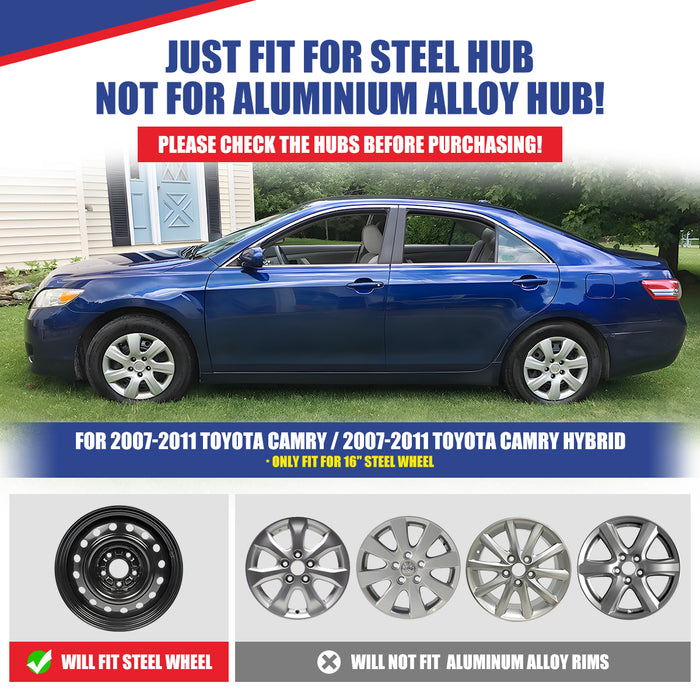 WOLFSTORM 4-Pack 16 Inch Wheel Rim Cover Hubcaps for 2007-2011 TOYOTA CAMRY