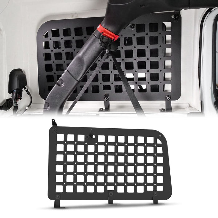 WOLFSTORM Rear Window Inner Molle Panel for 2018-2025 Jeep Wrangler JL 4-Door