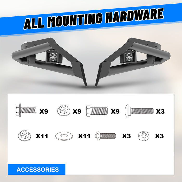 WOLFSTORM Pare-chocs avant pour camionnette tout-terrain Dodge RAM 1500 2013-2024