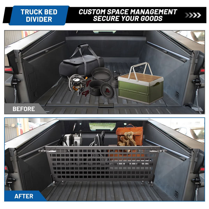 Wolfstorm Interior Storage Rear Trunk Cargo Rack Basket Tray Interior Storage Luggage Carrier for 2024-2025 Tesla Cybertruck
