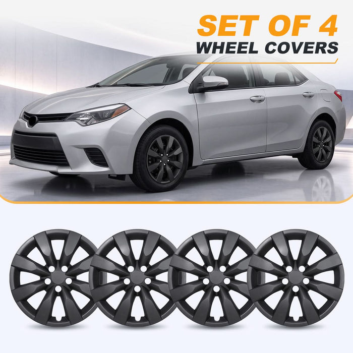 WOLFSTORM 4-Pack 16 Inch Wheel Rim Cover Hubcaps for 2014-2016 TOYOTA COROLLA