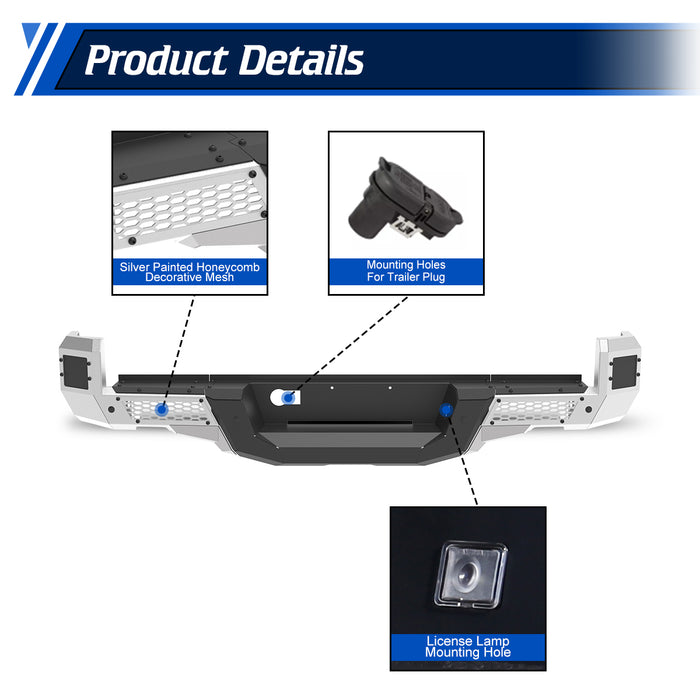 WOLFSTORM Rear Bumper for 2024-2026 TOYOTA TACOMA