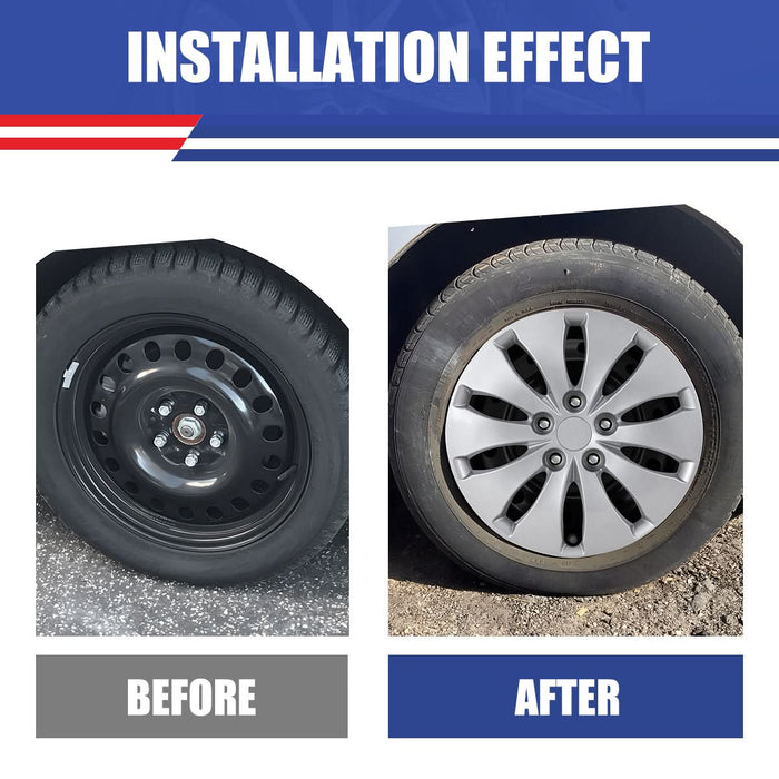 WOLFSTORM 4-Pack 16 Inch Wheel Rim Cover Hubcaps for 2008-2012 HONDA ACCORD SEDAN