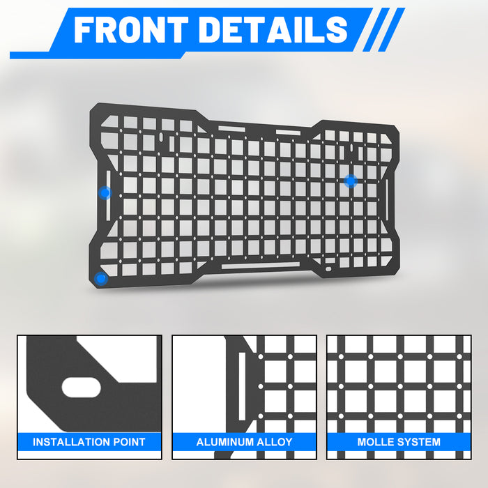 WOLFSTORM Tailgate Molle Panel for The 2018-2026 Jeep Wrangler JL
