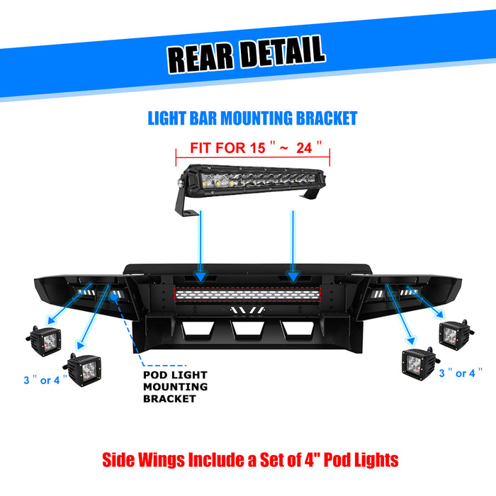 WOLFSTORM Front Bumper for 2017-2026 Ford F-250 F-350