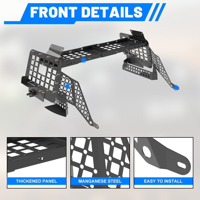 WOLFSTORM Modular Storage System for 2024-2025 Toyota Land Cruiser | Rear Window Flank Panel, Storage Pockets & Cargo Basket Bundle