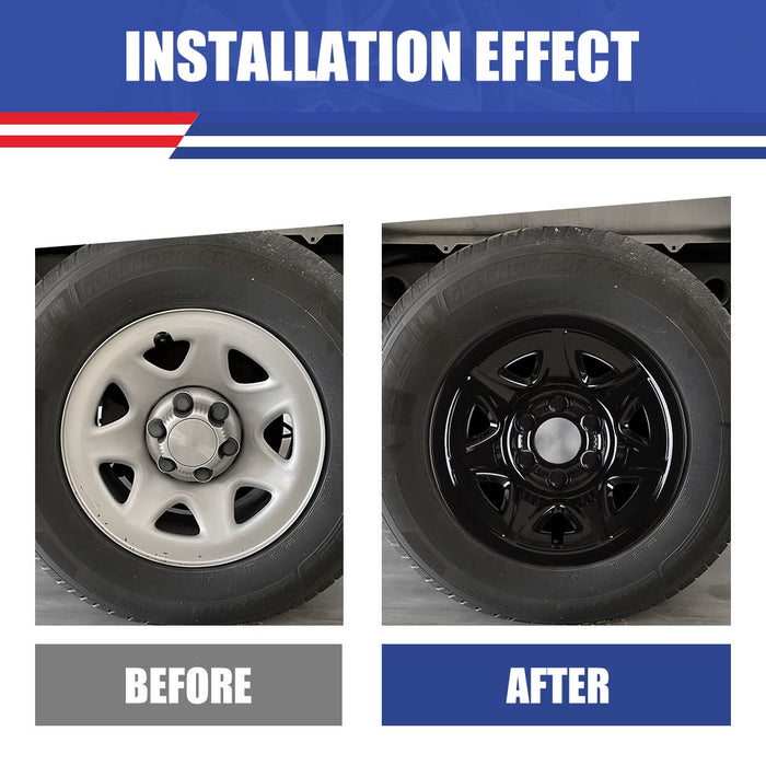 WOLFSTORM 4-Pack 17 Inch Wheel Rim Cover Hubcaps for 2014-2018 Chevy Silverado 1500