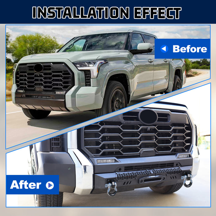 WOLFSTORM Front Bumper For 2022-2026 Toyota Tundra Pickup Truck