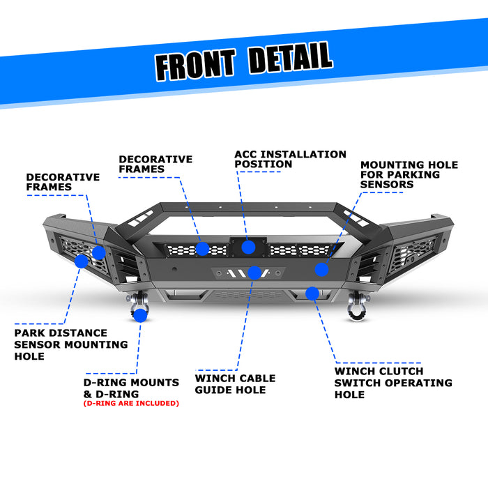 WOLFSTORM Front Bumper for 2025 Ram 1500