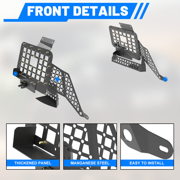 WOLFSTORM Modular Storage System for 2024-2025 Toyota Land Cruiser | Rear Window Flank Panel, Storage Pockets & Cargo Basket Bundle