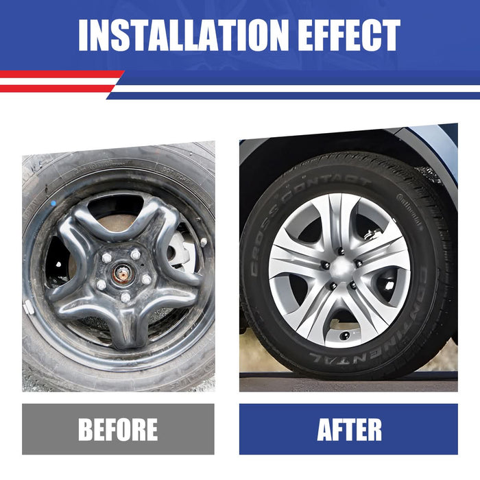 WOLFSTORM 4-Pack 17 Inch Wheel Rim Cover Hubcaps for 2013-2018 Toyota RAV4