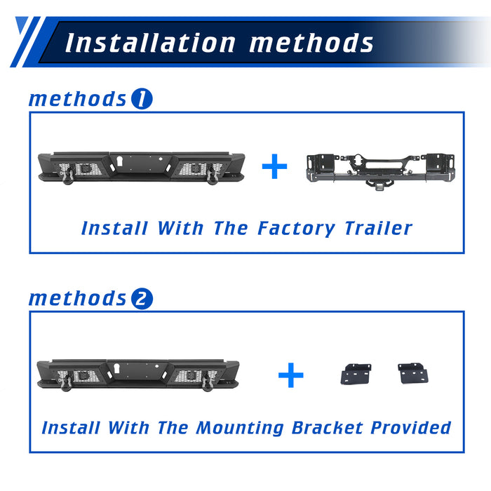Parachoques trasero WOLFSTORM para camioneta Ford F-150 2015-2020