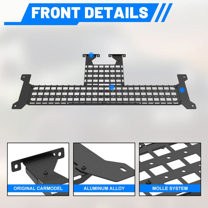 WOLFSTORM Interior Roof Rack Molle Panel for The 2018-2025 Jeep Wrangler JL