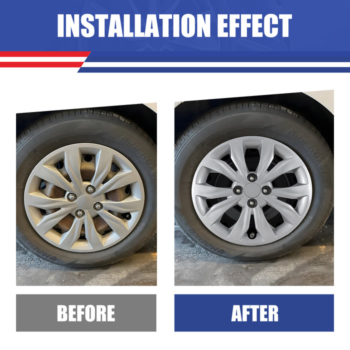 WOLFSTORM 4-Pack 15 Inch Wheel Rim Cover Hubcaps for 2018-2022 HYUNDAI ACCENT SEDAN