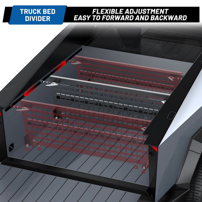 Wolfstorm Interior Storage Rear Trunk Cargo Rack Basket Tray Interior Storage Luggage Carrier for 2024-2025 Tesla Cybertruck