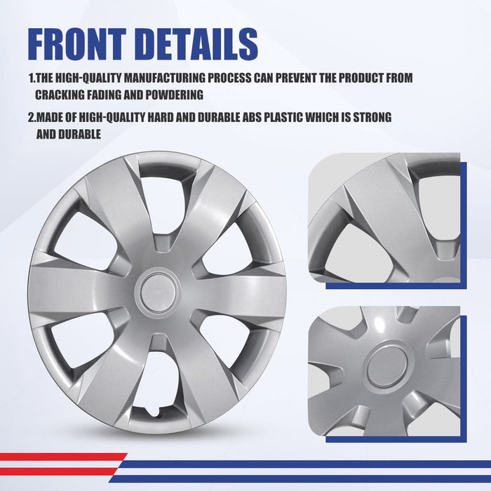 WOLFSTORM 4-Pack 16 Inch Wheel Rim Cover Hubcaps for 2007-2011 TOYOTA CAMRY
