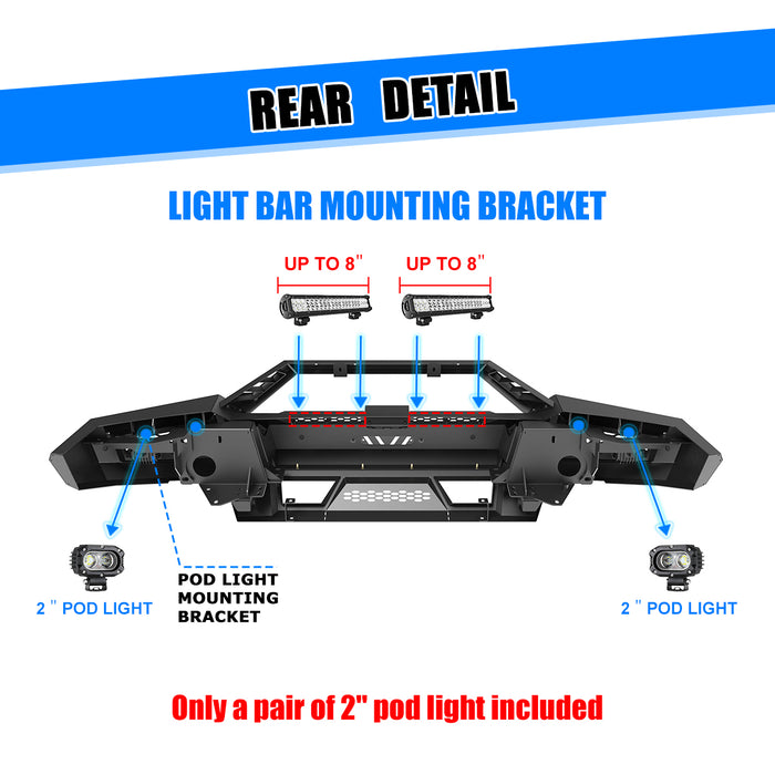 WOLFSTORM Front Bumper for 2025 Ram 1500