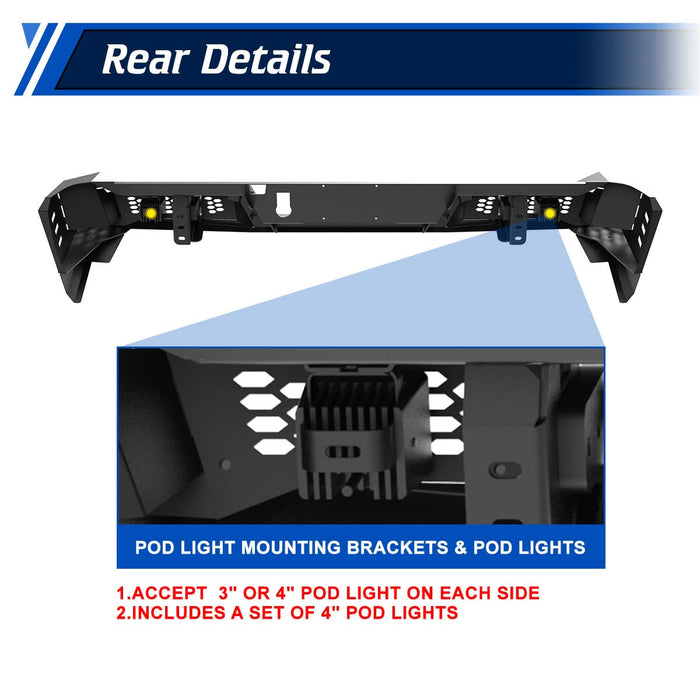 WOLFSTORM Rear Bumper for Dodge 2025 Ram 1500