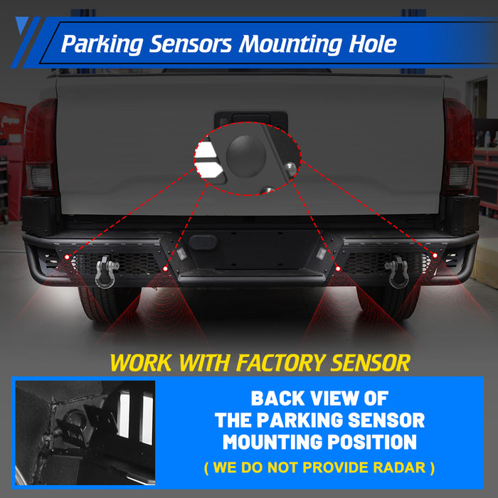 WOLFSTORM Rear Bumper for 2016-2023 TOYOTA TACOMA