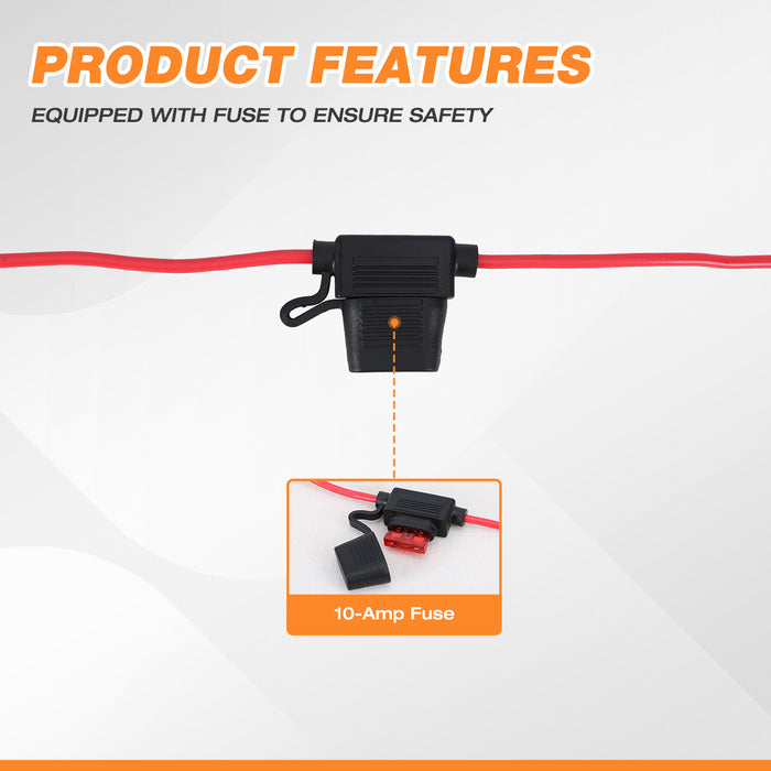 4-Pin Trailer Wiring Harness, Fits for 2015-2020 Toyota Sienna & 2011-2014 Toyota Sienna From Wolfstorm