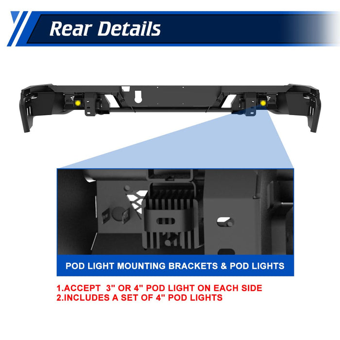 WOLFSTORM Rear Bumper for Dodge 2025 Ram 1500