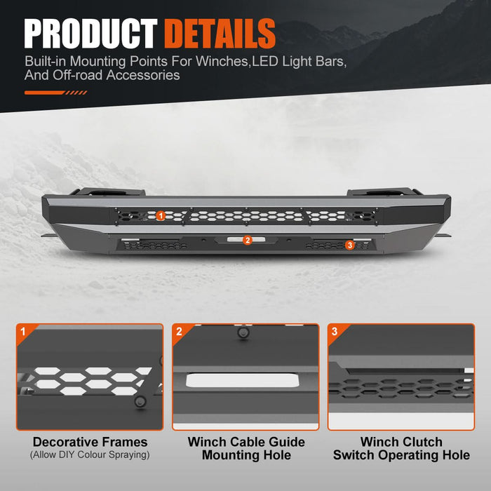 Wolfstorm Front Bumper Assembly Fits for 2025-2026 Toyota 4Runner