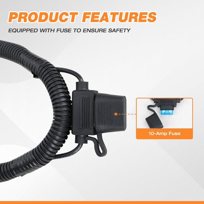 4-Pin Trailer Wiring Harness, Fits for KIA & Hyundai From Wolfstorm