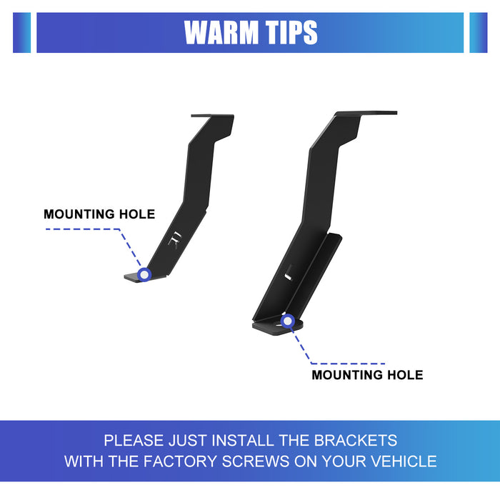 WOLFSTORM A-Pillar LED Lights Bar Mounting Brackets for 2015-2026 FORD F-150