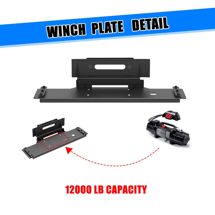 Wolfstorm Winch Plate Assembly Fits for 2009-2014 Ford F-150