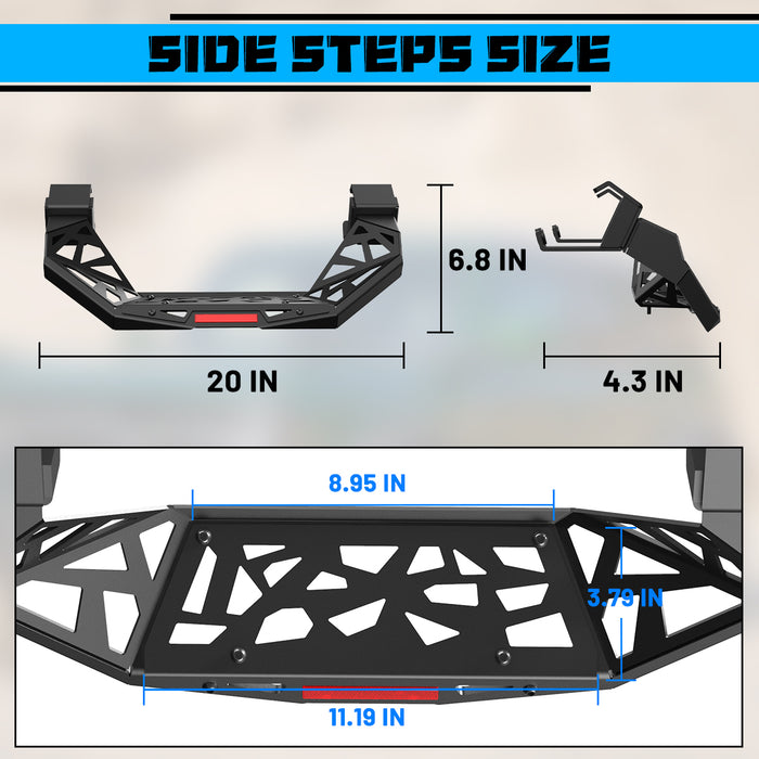 Escalones laterales WOLFSTORM para Ford Bronco 2021-2023