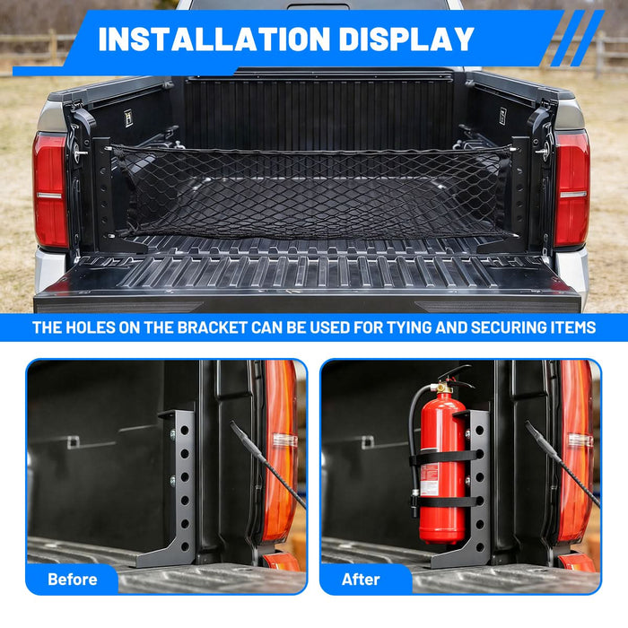 2PCS Steel Car Cargo Box Reinforcement L-shaped Bracket For 2024-2026 TOYOTA TACOMA
