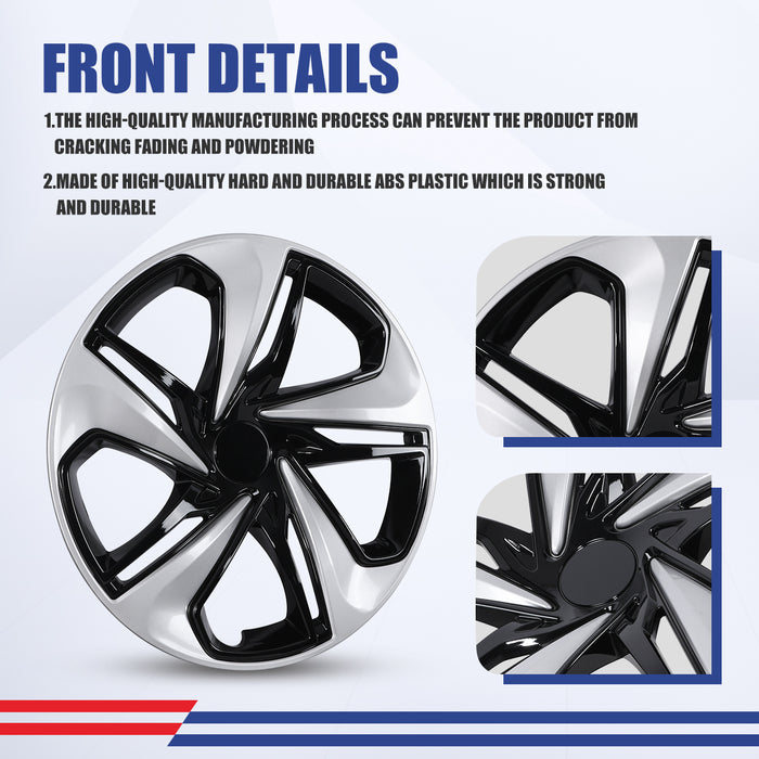 WOLFSTORM 16 Inch Hubcaps Wheel Cover for 2016-2025 Honda Civic SEDAN