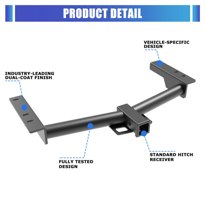 Wolfstorm Trailer Hitch For 2015-2025 Ford Transit-150/250/350 & 2022-2024 Ford E-transit