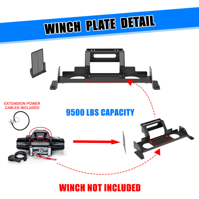 WOLFSTORM Front Bumper for 2020-2023 Chevy Silverado 2500/3500/2500 HD/3500 HD