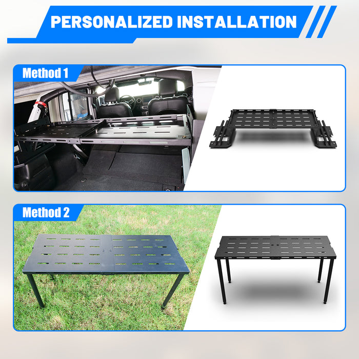 WOLFSTORM Cargo Rack Basket for 2018-2026 Jeep Wrangler JL 4-Door