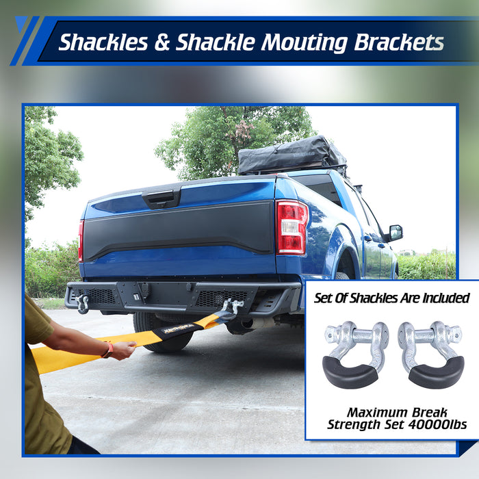 WOLFSTORM Rear Bumper for 2015-2020 Ford F-150