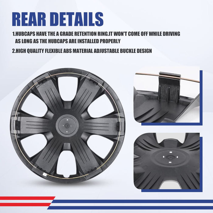 WOLFSTORM 4-Pack 16 Inch Wheel Rim Cover Hubcaps for 2007-2011 TOYOTA CAMRY