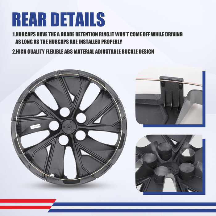 WOLFSTORM 16 Inch Hubcaps Wheel Cover Fit for 2019-2025 Nissan Altima