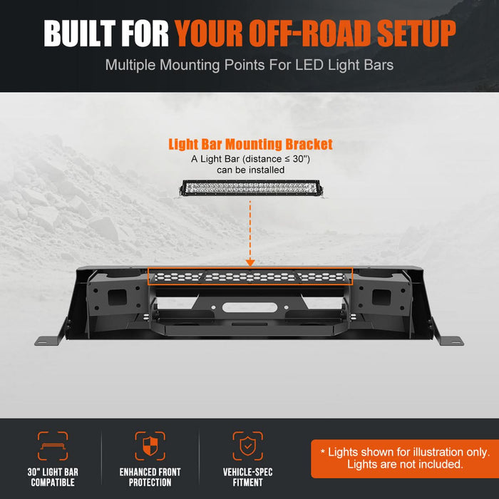 Wolfstorm Front Bumper Assembly Fits for 2025-2026 Toyota 4Runner