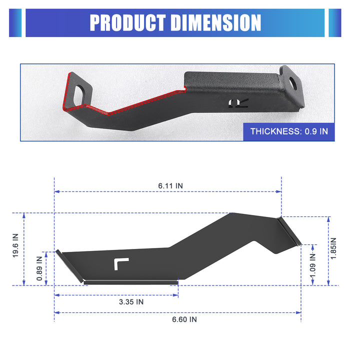 WOLFSTORM A-Pillar LED Lights Bar Mounting Brackets for 2015-2026 FORD F-150