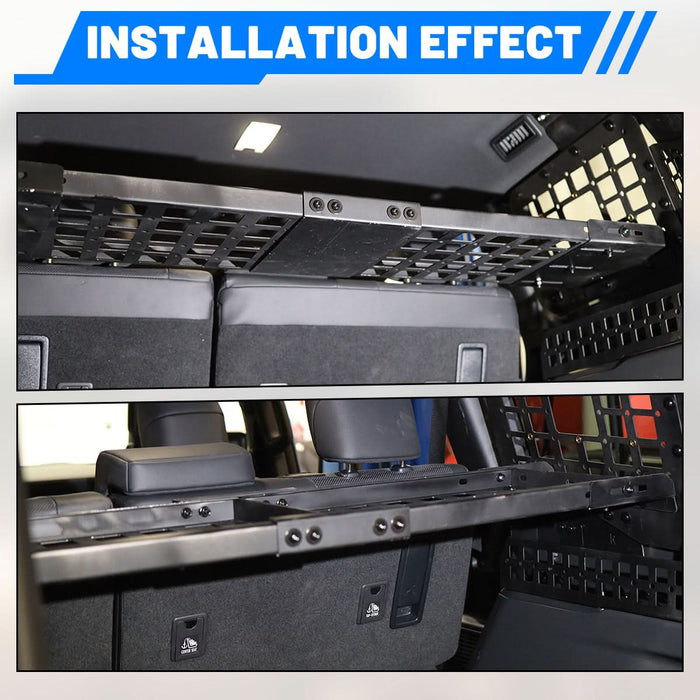 Wolfstorm Rear Window Flank Panel & Interior Storage Rear Trunk Cargo Rack Basket Tray Interior Storage Luggage Carrier for 2024-2025 TOYOTA LAND CRUISER