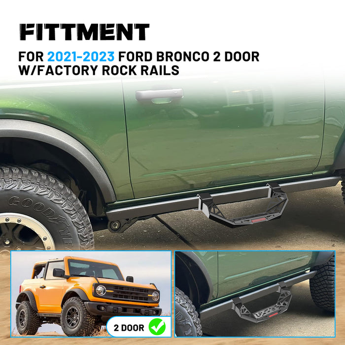 Escalones laterales WOLFSTORM para Ford Bronco 2021-2023
