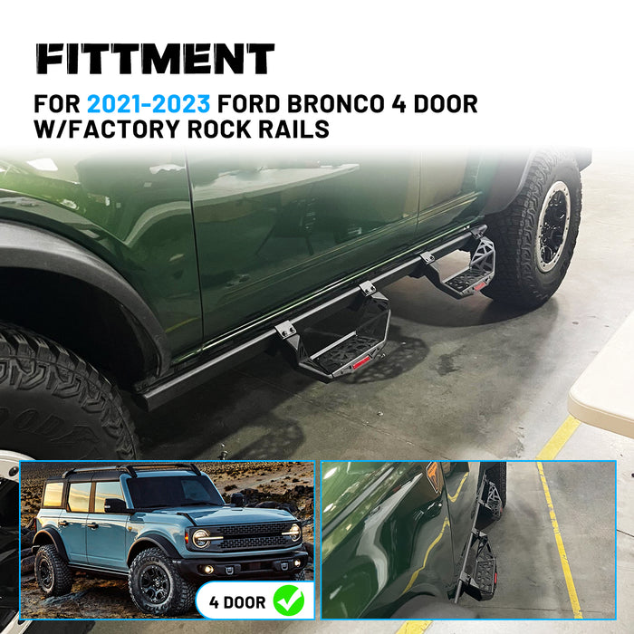 Escalones laterales WOLFSTORM para Ford Bronco 2021-2023