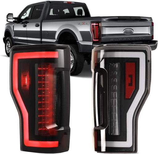 WOLFSTORM LED Sequential Tail Lights for 2017-2019 Ford F-250 F-350 F-450 Super Duty - WOLFSTORM